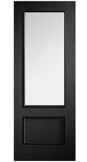 LPD Murcia Glazed Traditional Black Internal Door - Pre-Finished