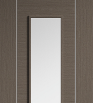 LPD Alcaraz Long Light Chocolate Grey Internal Door - Pre Finished