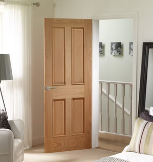 XL Joinery Victorian 4 Panel with Raised Mouldings Oak Internal Door - Unfinished