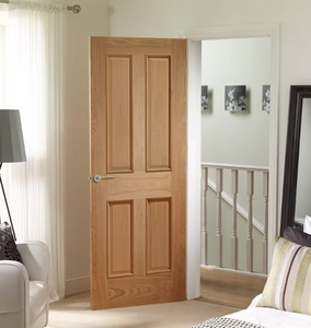 XL Joinery Victorian 4 Panel with Raised Mouldings Oak FD30 Fire Door - Unfinished