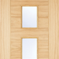 LPD Arta Glazed Oak External Door - Unfinished