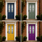 Mendes Hardwood Edwardian Blue External Door - Unfinished