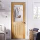 LPD Belize 1 Light Glazed Oak Internal Door - Pre Finished