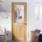 LPD Belize 1 Light Glazed Oak Internal Door - Unfinished