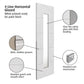 JB Kind 4 Line Horizontal Glazed & Primed Moulded Internal Door