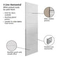 JB Kind 4 Line Horizontal Primed Moulded FD30 Fire Door
