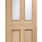 XL Joinery Malton Clear Bevelled Glazed with Raised Mouldings Door - Unfinished