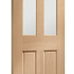 XL Joinery Malton Clear Bevelled Glazed Oak Internal Door - Unfinished