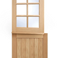 LPD Cottage Stable 6 Light Oak External Door - Unfinished