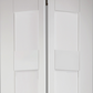 LPD Shaker Style Glazed White Primed Bi-Fold Door