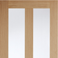 LPD London Glazed 2 Light Oak Internal Door - Pre Finished