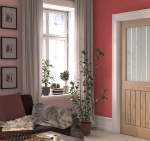 LPD Mexicano Half Light Glazed Oak Internal Door - Unfinished
