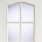 LPD Textured Classical 6L Glazed White Primed Internal Door