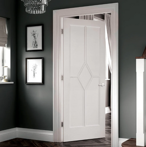 LPD Reims Decorative White Primed Internal Door