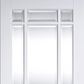 LPD Manhattan Glazed White Primed Internal Door