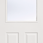 LPD Textured 2 Panel / 1 Light Glazed White Primed Internal Door