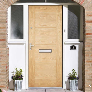 LPD Modica Oak External Door - Unfinished