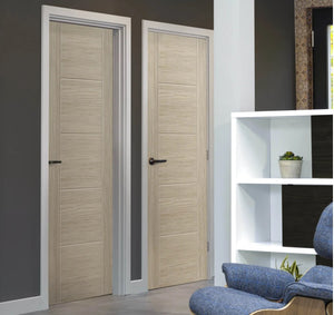 JB Kind Tigris Ivory Laminate Internal FD30 Fire Door - Pre Finished