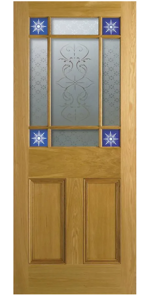 LPD Downham Unglazed Oak Internal Door - Unfinished
