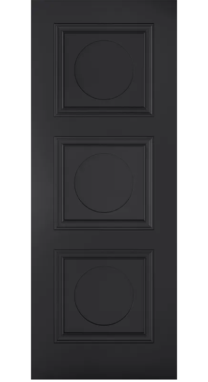LPD Antwerp Traditional 3P Black Primed FD30 Fire Door