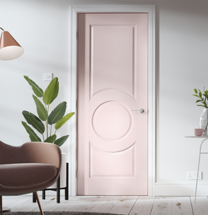 LPD Montpellier Decorative White Primed FD30 Fire Door