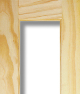 LPD Richmond Clear Pine Unglazed Half Door