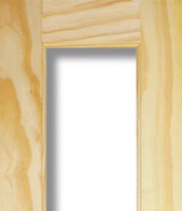 LPD Richmond Clear Pine Unglazed Half Door