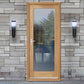 LPD Pattern 10 Clear Glazed Oak External Door - Unfinished