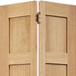 LPD Shaker Style 4 Panel Oak Bi-Fold Door - Unfinished