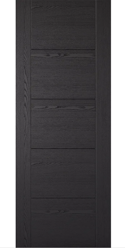 LPD Vancouver Black Laminate FD30 Fire Door - Fully Finished