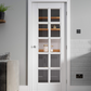 LPD Textured SA 10 Light Glazed White Primed Internal Door