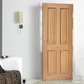 LPD Regency 4 Panel RM2S Oak FD30 Fire Door - Unfinished