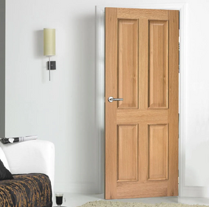 LPD Regency 4 Panel RM2S Oak Internal Door - Unfinished