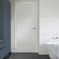 JB Kind 4 Line Horizontal Primed Moulded Internal Door