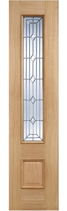 LPD Oak Empress Glazed Sidelight - Unfinished