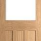 LPD DX 30's Style Unglazed Oak Internal Door - Unfinished