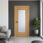 Mendes Corsica 1 Light Glazed Oak Door - Pre Finished