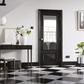 LPD Knightsbridge Glazed Black Primed Internal Door