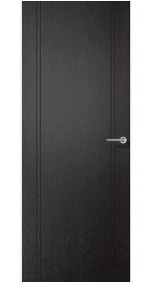 LPD Monaco Black Laminate Internal Door - Fully Finished