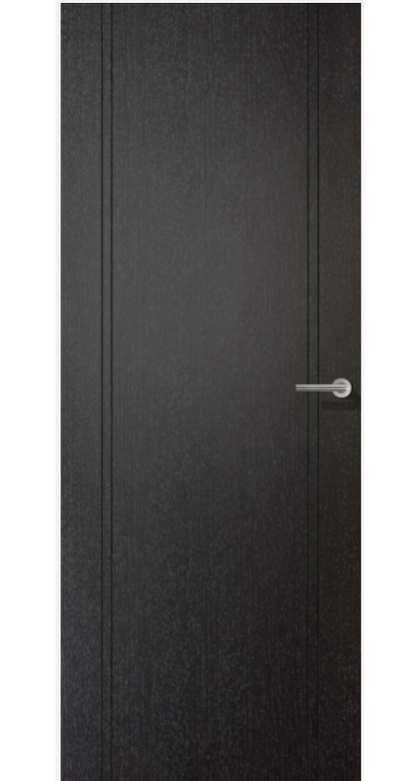 LPD Monaco Black Laminate FD30 Fire Door - Fully Finished