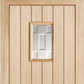 LPD Suffolk Glazed Oak External Door - Unfinished