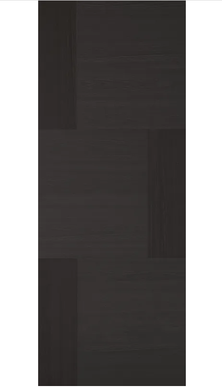 LPD Seis Charcoal Black FD30 Fire Door - Pre Finished