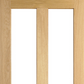 LPD Malton Unglazed 2L Oak Internal Door - Unfinished