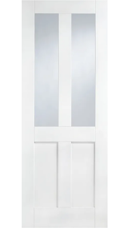 LPD London Glazed 2L White Primed Internal Door