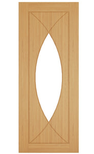 Deanta Amalfi Clear Glazed Oak Internal Door - Pre Finished