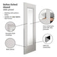 JB Kind Belton Etched Glazed Panelled White Primed Internal Door
