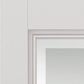 JB Kind Belton Etched Glazed Panelled White Primed Internal Door