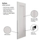 JB Kind Belton Classic Panelled White Primed FD30 Fire Door