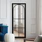 LPD Astoria Black Industrial Style Clear Glazed Internal Door - Pre Finished