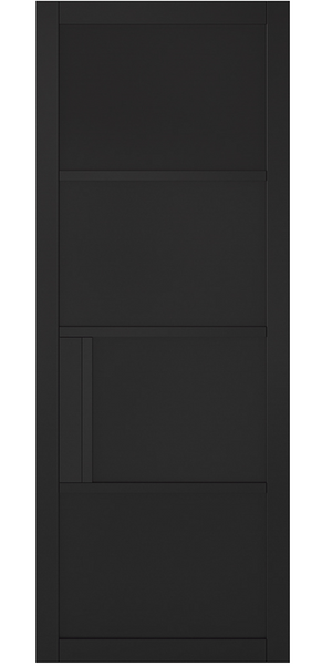 LPD Chelsea Industrial Style Black Internal Door - Pre Finished